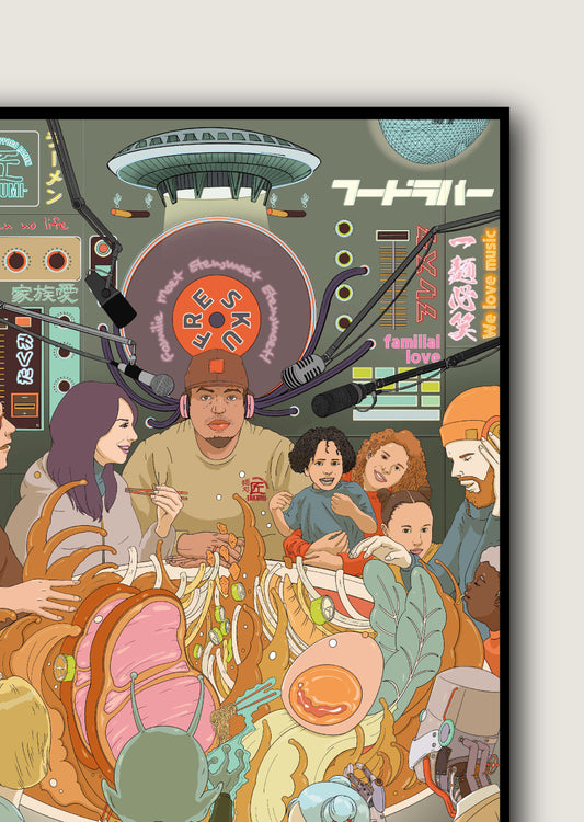 Fresku x Takumi Poster A1 formaat - Rond de tafel