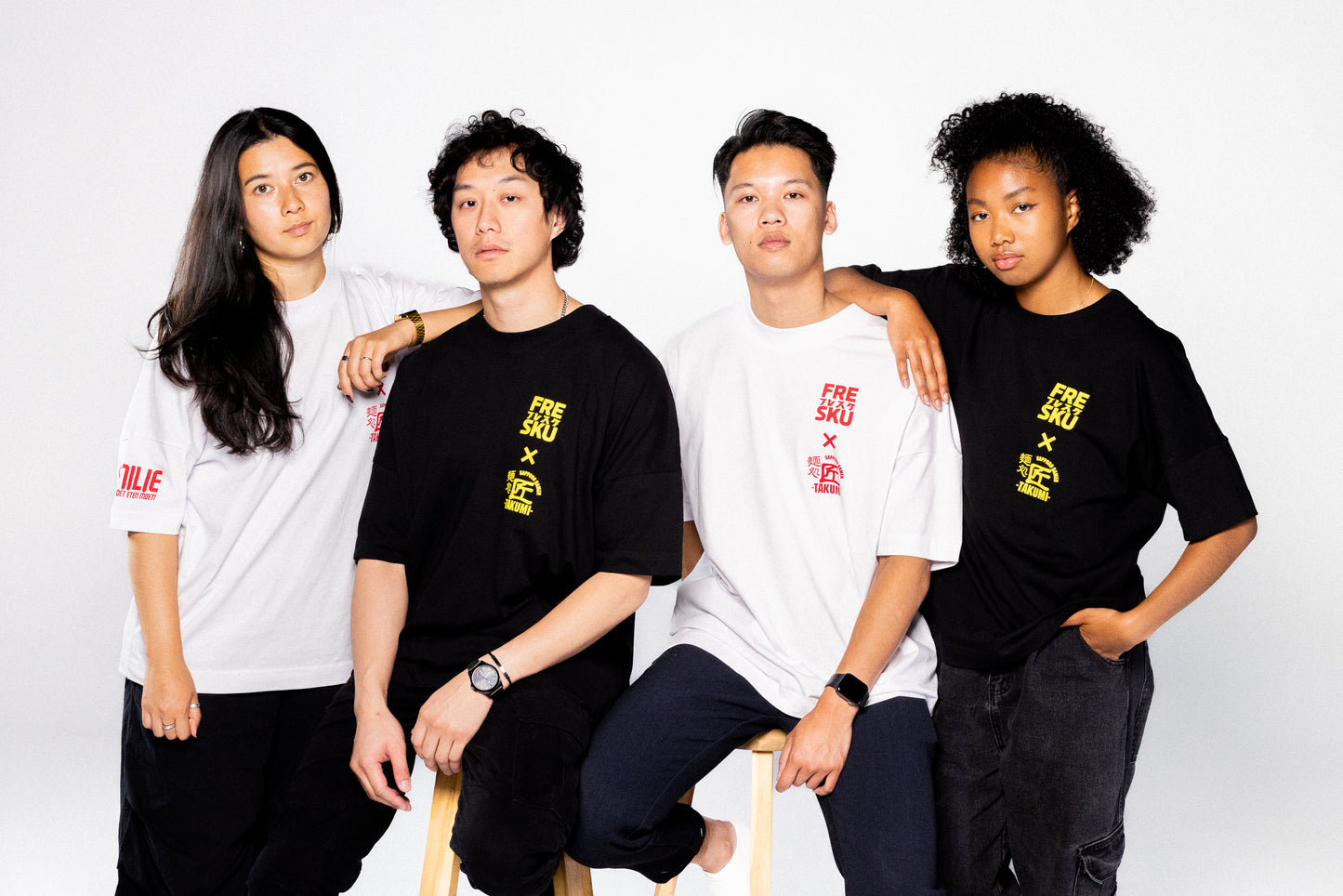 Fresku x Takumi Collaboration White T-Shirt