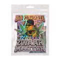 Gino Pietermaai stickerpack in de verpakking, met holografische Gino Pietermaai- en Zwaar Master-stickers