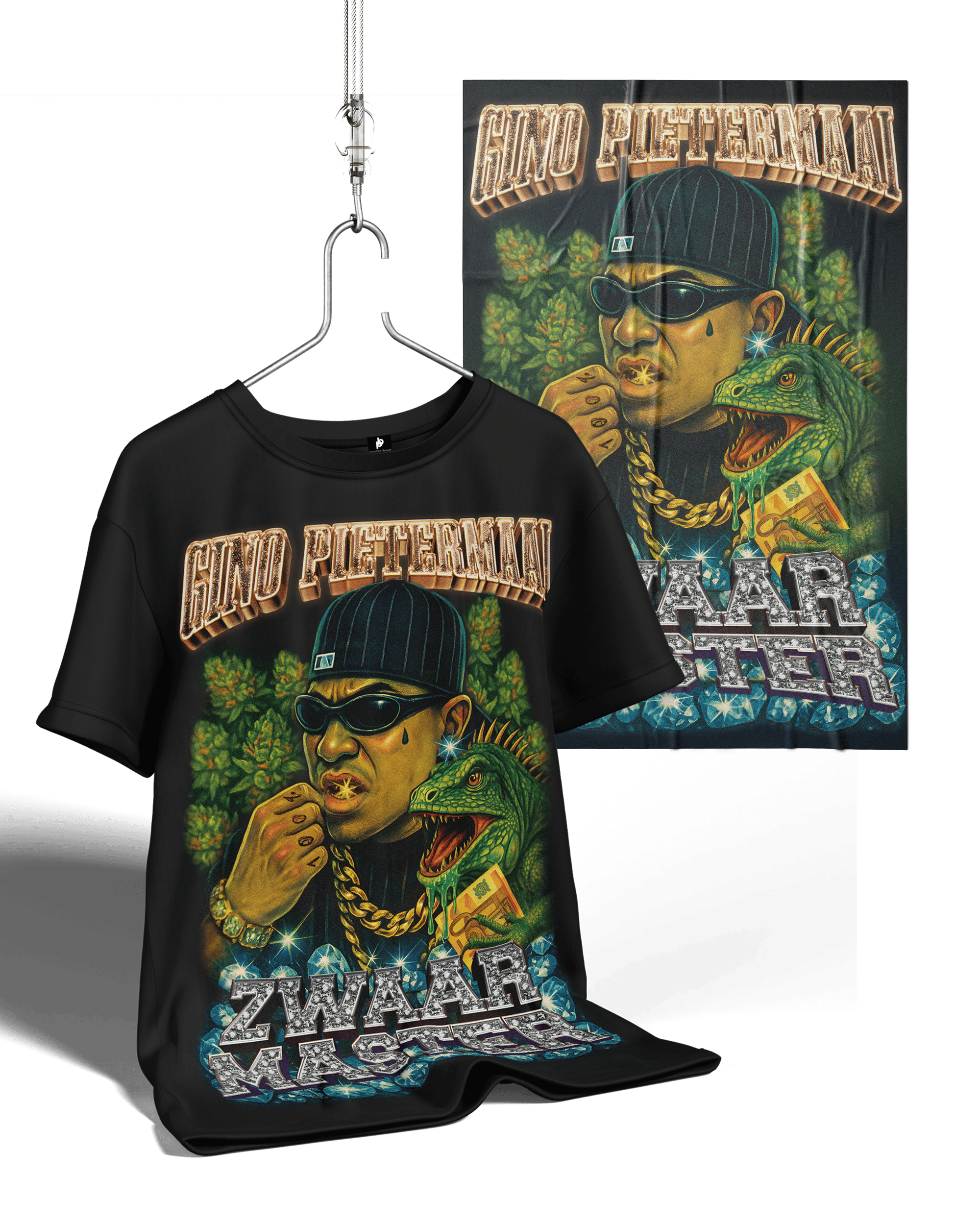 Gino Pietermaai Poster & T-shirt Bundle