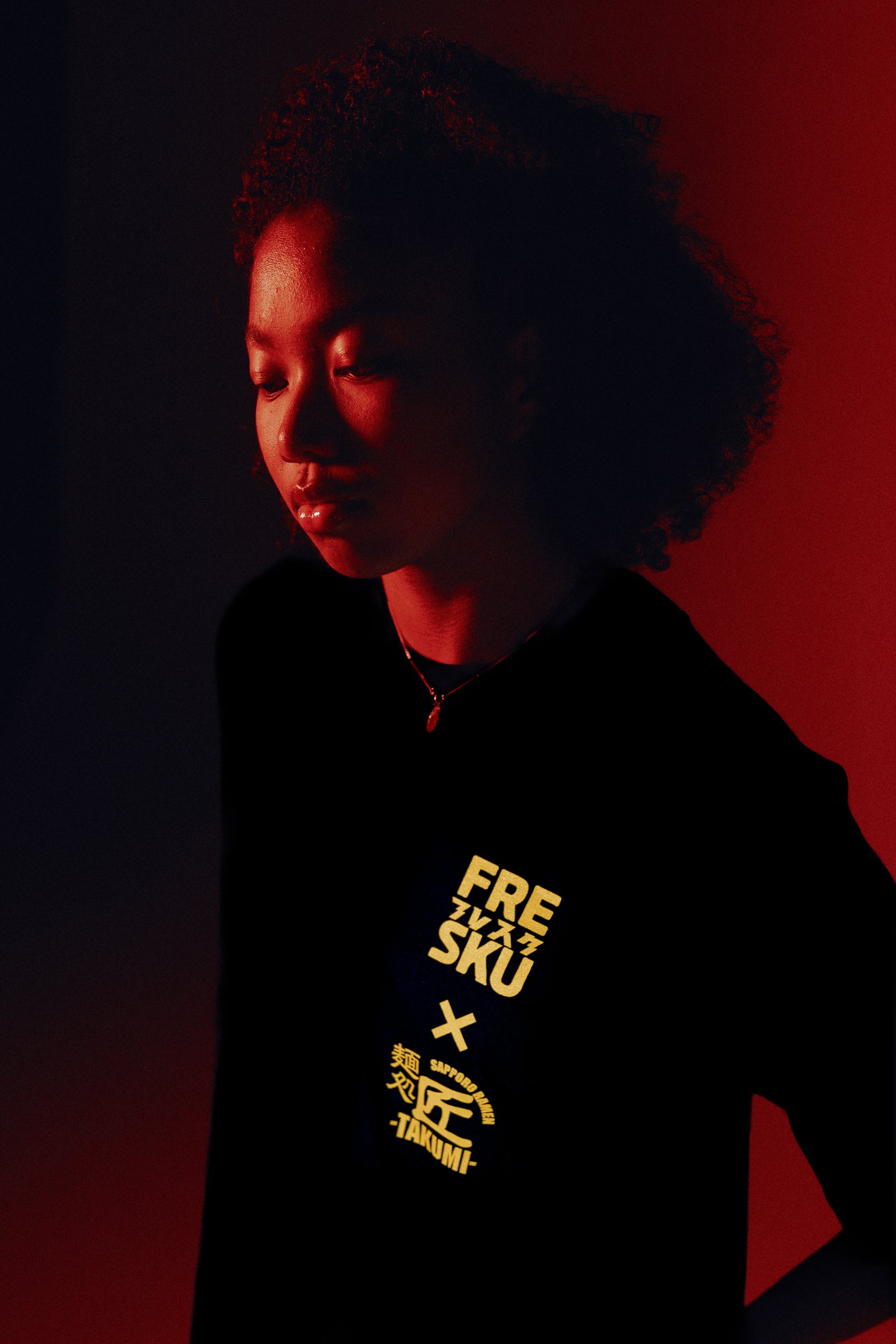 Fresku x Takumi Black T-Shirt, image 2