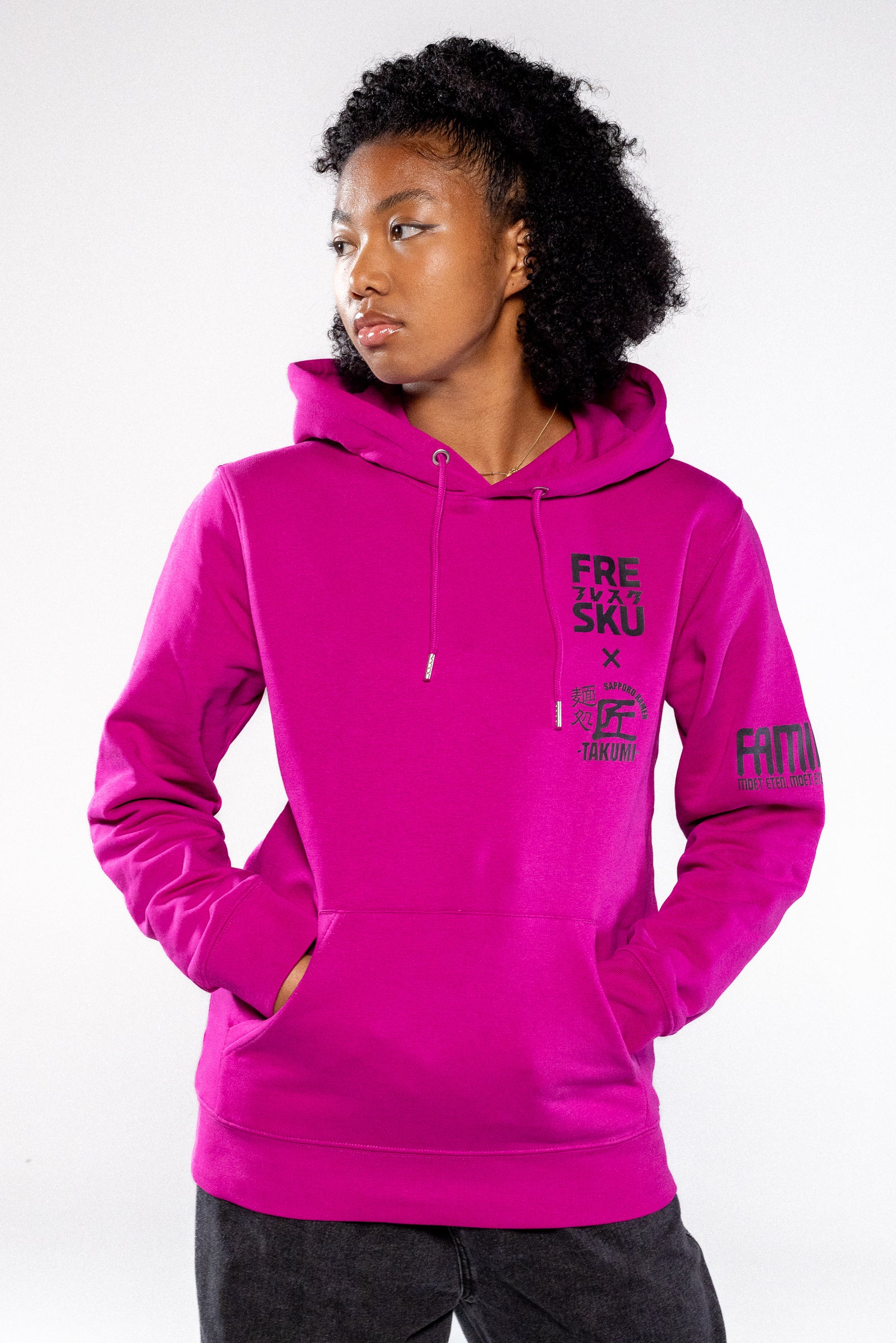 Fresku x Takumi Pink Hoodie, image 4