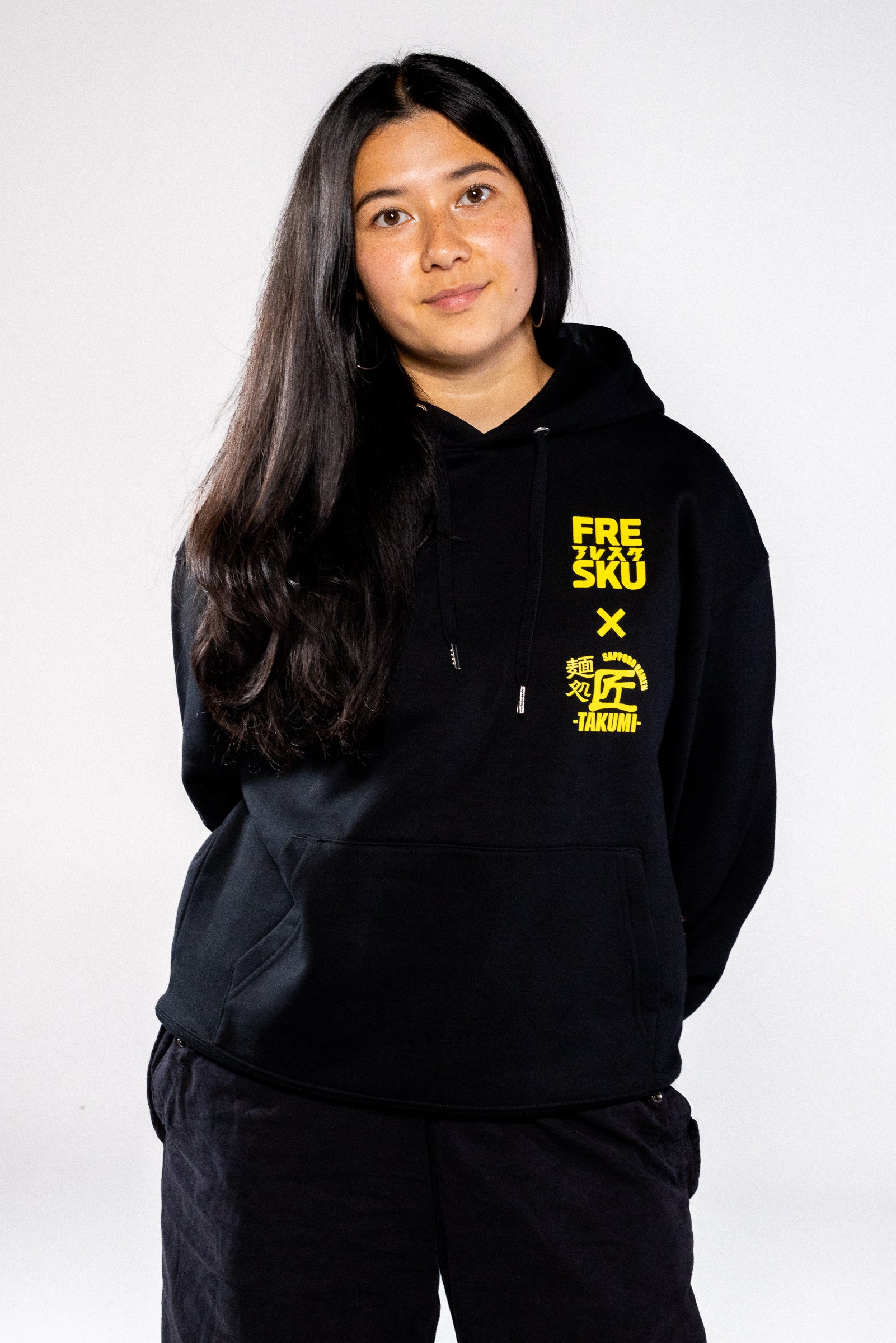 Fresku x Takumi Black Hoodie, image 1