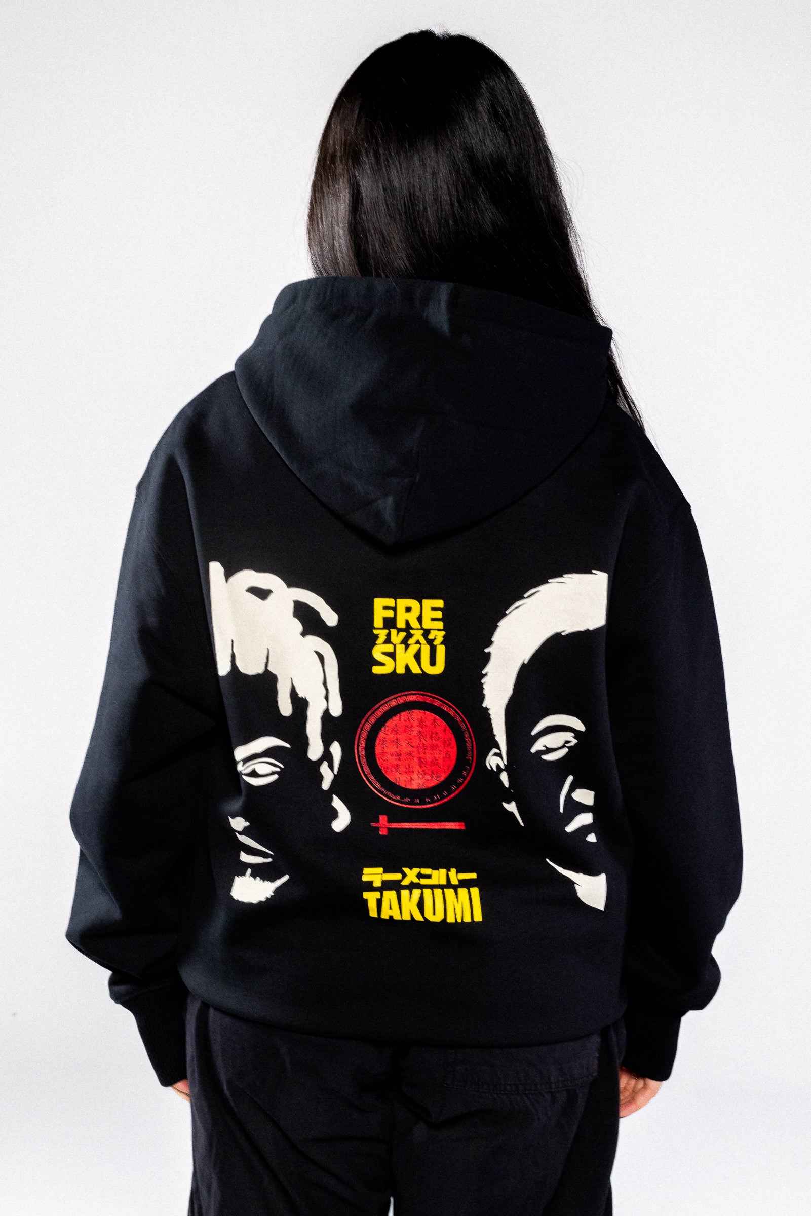 Fresku x Takumi Black Hoodie, image 3