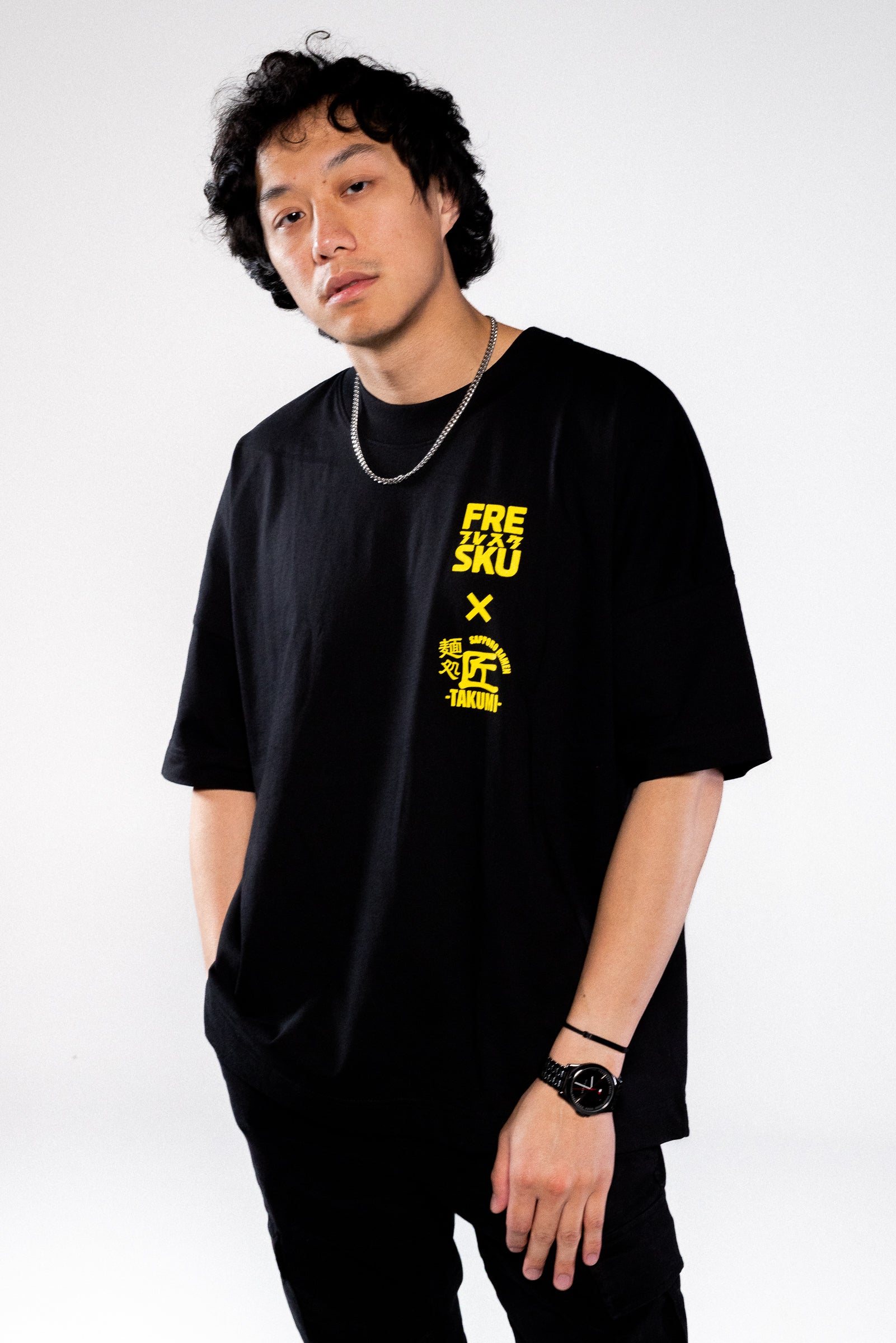 Fresku x Takumi Black T-Shirt, image 4