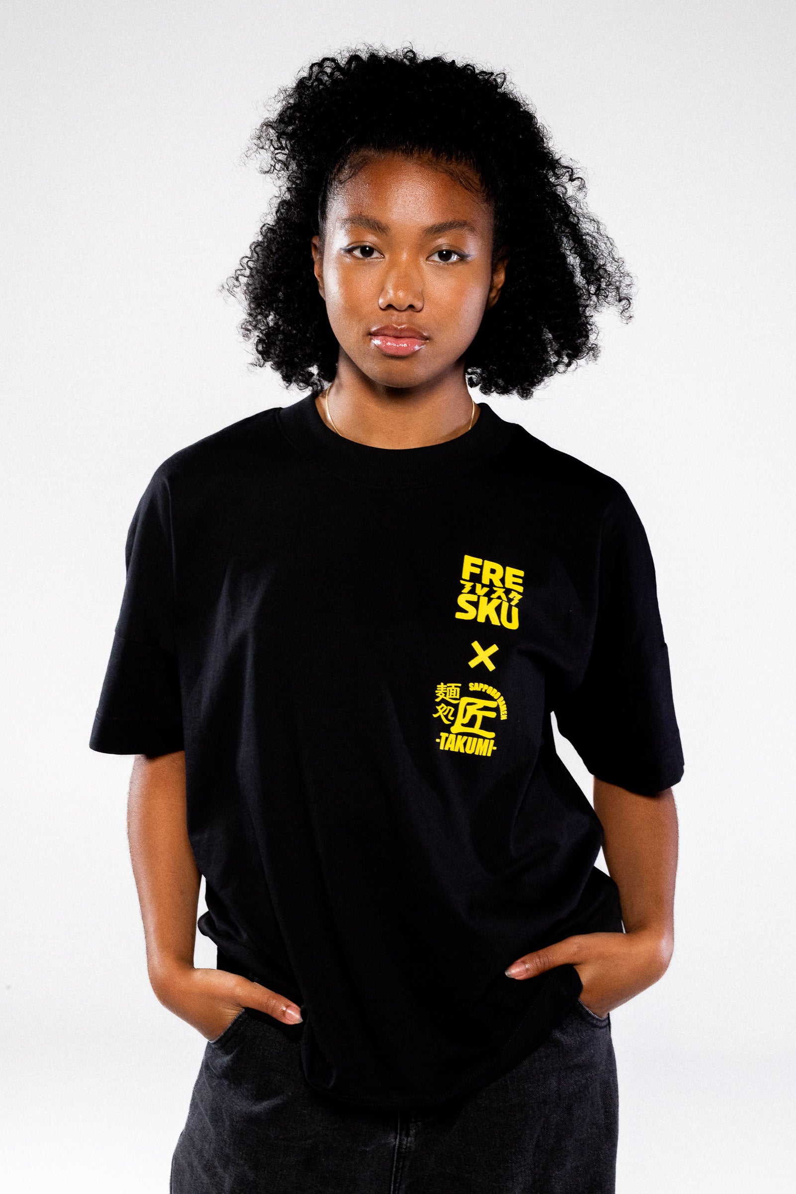 Fresku x Takumi Black T-Shirt, image 1