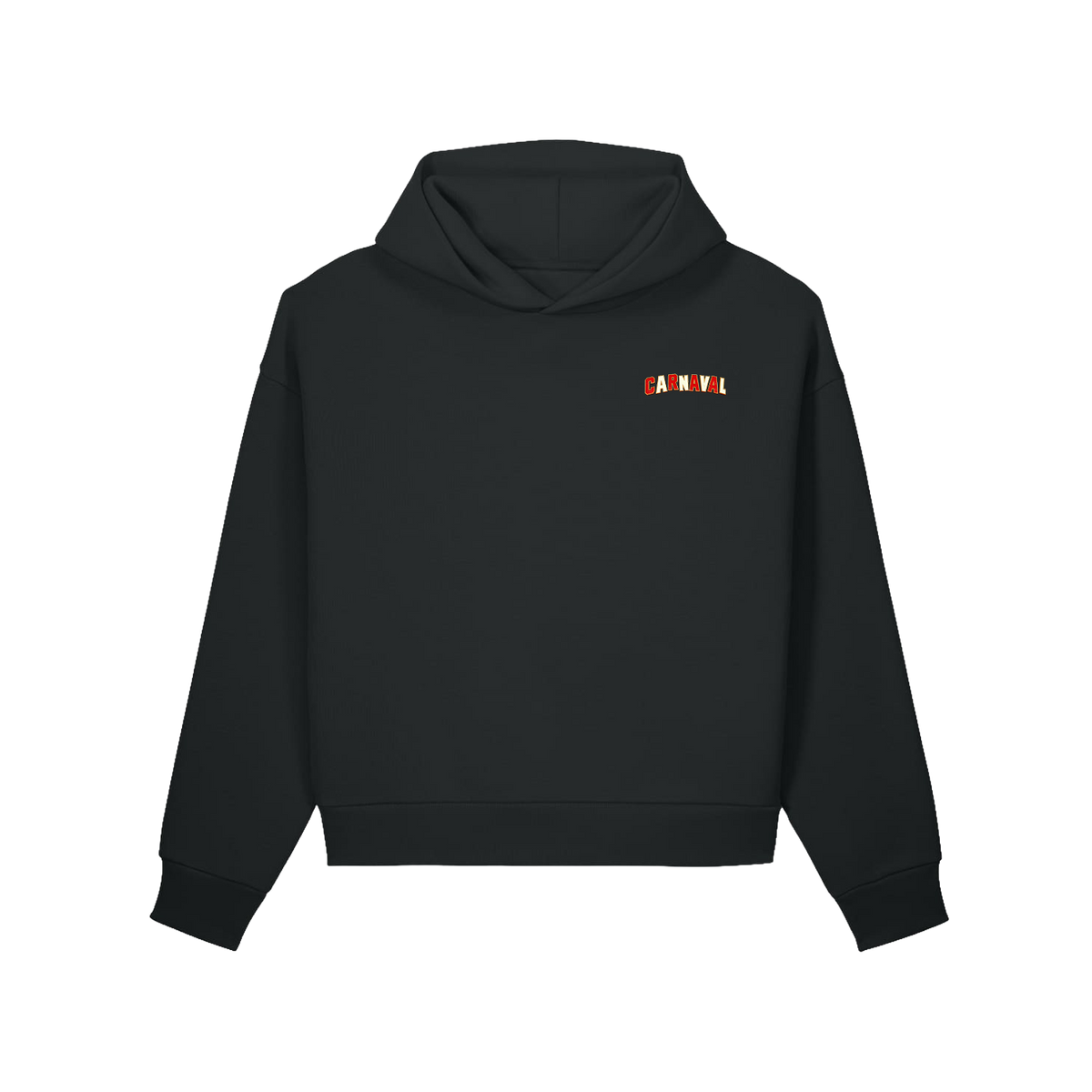 Carnaval (De Film) zwarte hoodie, design Zattegat Aap, voorkant