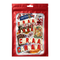 Carnaval-stickerpack: 8 stickers in een rood zakje, waarvan 1 glitter-sticker