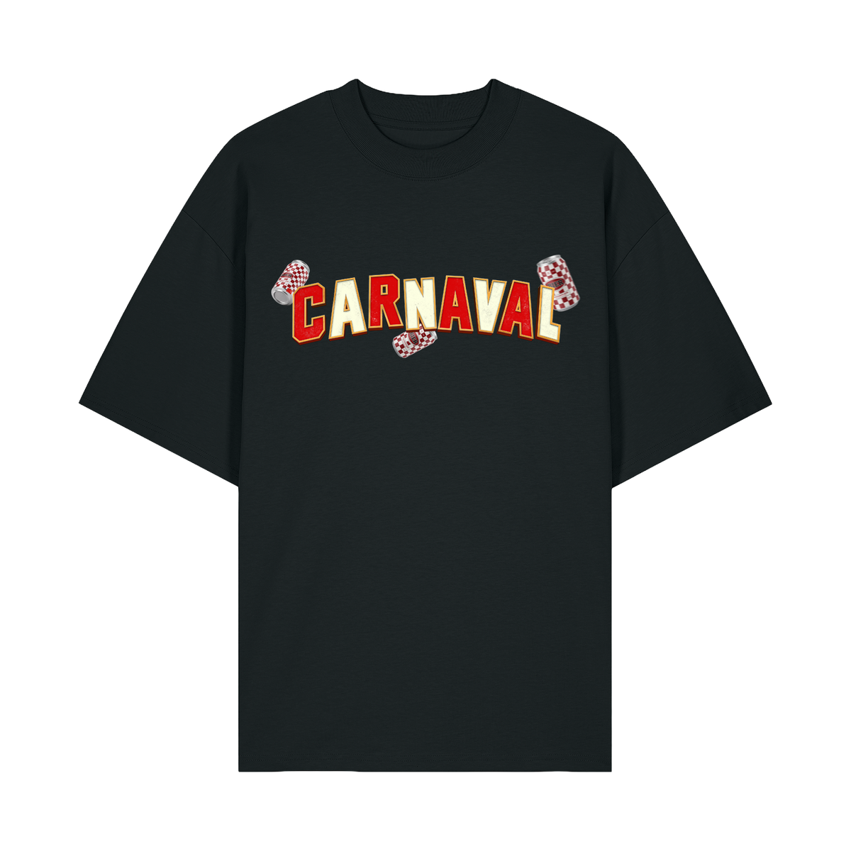 Carnaval (De Film) zwart T-shirt, design Confetti, voorkant