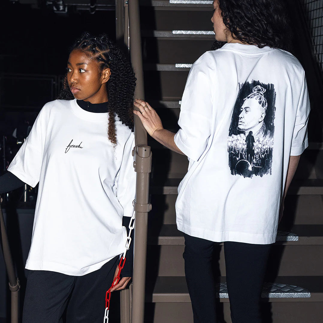 Fresku Oversized T-Shirt (White), image 4